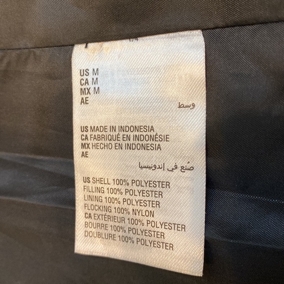 Charter Club Black with embossed velvet design full zip Vest Sz Medium - Picture 7 of 10